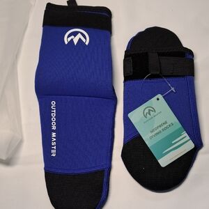 Blue and Black Athletic Socks with Performance Design
